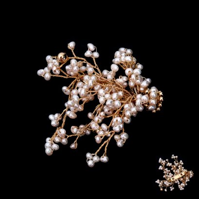 Approx. 3.0 mm, Freshwater Pearl, Pearl Branch Brooch