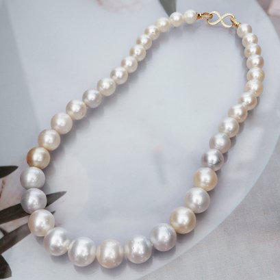 Approx. 10.0 - 14.0 mm, South Sea Pearl, Graduated Pearl Necklace