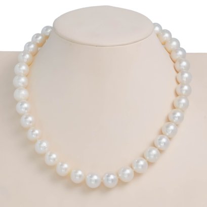 Approx. 12.5 - 13.5 mm, White South Sea Pearl, Uniform Pearl Necklace