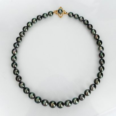 8.79 - 11.56 mm, Tahitian Pearl, Graduated Pearl Necklace