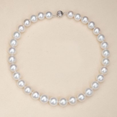 11.71-13.76 mm, White South Sea Pearl, Uniform Pearl Necklace