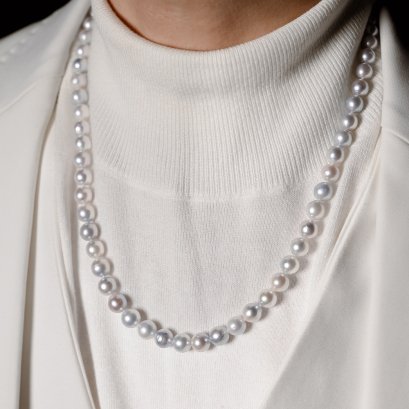 6.26 - 8.99 mm, South Sea Pearl, Graduated Pearl Necklace