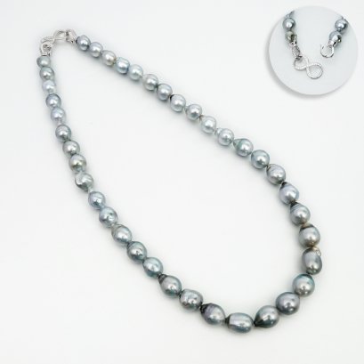 8.26 - 11.29 mm, Tahitian Pearl, Graduated Pearl Necklace