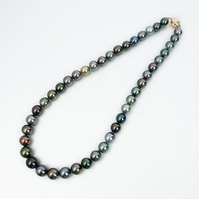 8.13 - 10.74 mm, Tahitian Pearl, Graduated Pearl Necklace