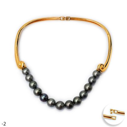 Approx. 11.0 - 12.0 mm, Tahitian Pearl, Odyssey Pearl Choker