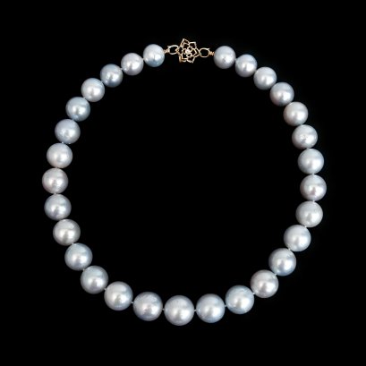 (GIA) 13.00 mm - 16.10 mm, White South Sea Pearl, Graduated Pearl Necklace