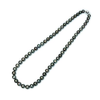 6.94 - 7.97 mm, Hanashinju Pearl, Tahitian Pearl, Graduated Pearl Necklace