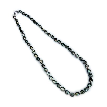 5.32 - 7.98 mm, Keshi Tahitian Pearl, Graduated Pearl Necklace