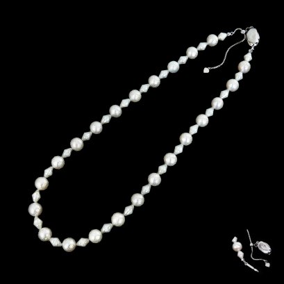 5.8 - 9.0 mm, Hanashinju Pearl, Freshwater Pearl, Hanashinju Pearl Necklace