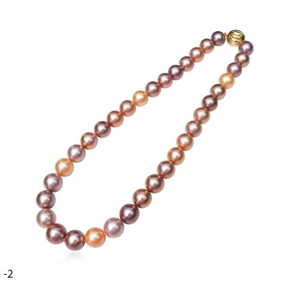 Approx. 12.0 mm, Edison Pearl, Graduated Pearl Necklace