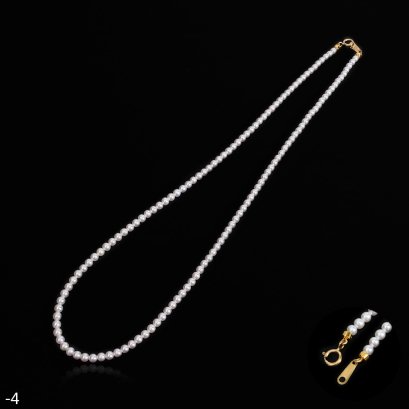 3.0 - 3.5 mm, AK Pearl, Uniform Pearl Necklace