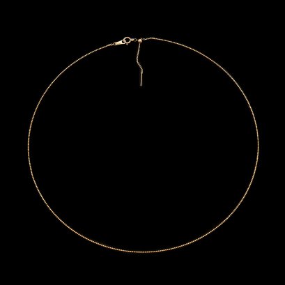 18K Gold, Needle Sling Choker Necklace