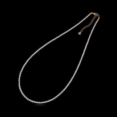Approx. 2.5 - 3.0 mm, AK Pearl, Graduated Pearl Necklace