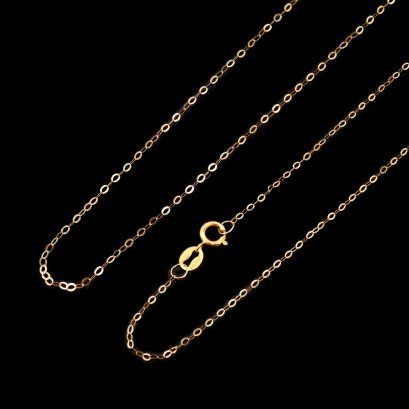 18K Gold, Cable Chain Necklace