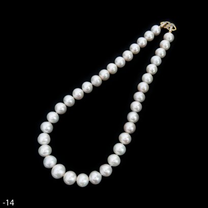 Approx. 10.0-11.0 and 13.0 -14.0 mm, Edison Pearl, Graduated Pearl Necklace