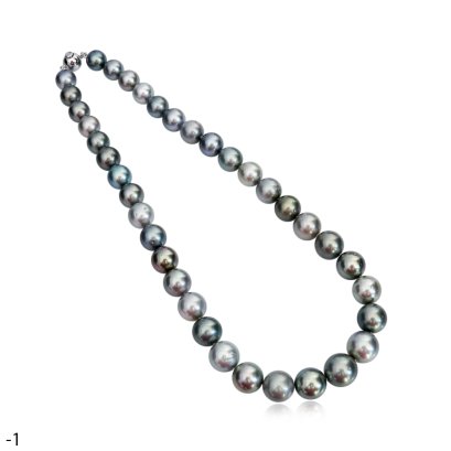 Approx. 10.0 - 13.0 mm, Tahitian Pearl, Graduated Pearl Necklace