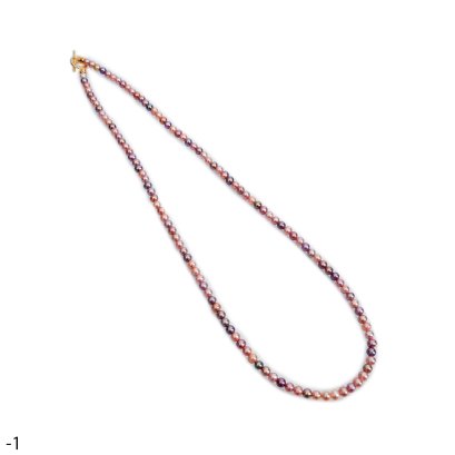 Approx. 3.0-3.5 mm, AK Pearl, Graduated Pearl Necklace