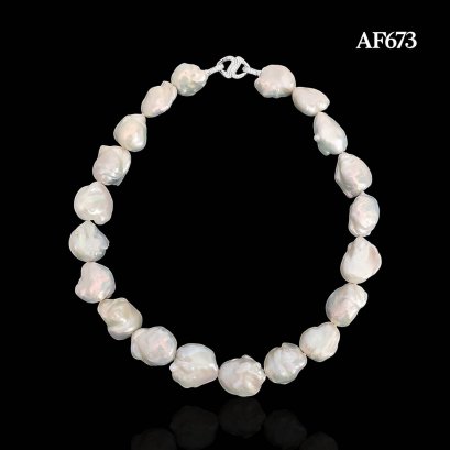 18.0 - 22.0 mm, Souffle Pearl, Graduated Pearl Necklace