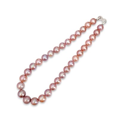 13.0 - 14.86 mm, Edison Pearl, Graduated Pearl Necklace