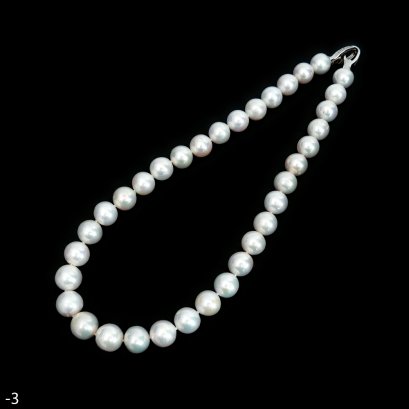 Approx. 11.0 mm to 12.5 - 15.0 mm, Edison Pearl, Graduated Pearl Necklace