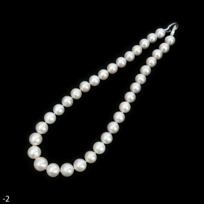 Approx. 11.0 mm to 12.0-13.0 mm, Edison Pearl, Graduated Pearl Necklace