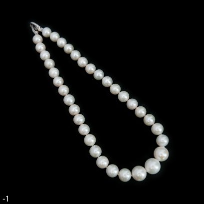 Approx. 11.0 - 15.0 mm, Edison Pearl, Graduated Pearl Necklace
