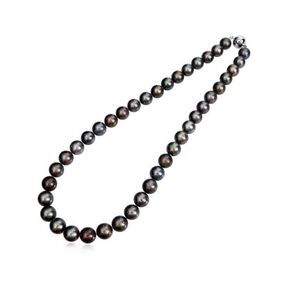 Approx. 10.0 - 12.0 mm, Tahitian Pearl, Graduated Pearl Necklace