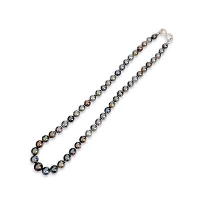 7.5 - 10.8 mm, Tahitian Pearl, Graduated Pearl Necklace
