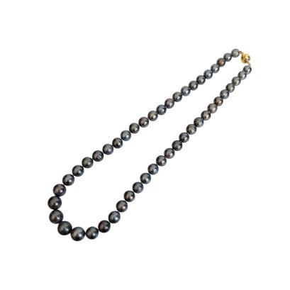 Approx. 8.0 - 11.5 mm, Tahitian Pearl, Graduated Pearl Necklace