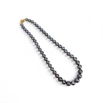 Approx. 8.0 - 11.5 mm, Tahitian Pearl, Graduated Pearl Necklace