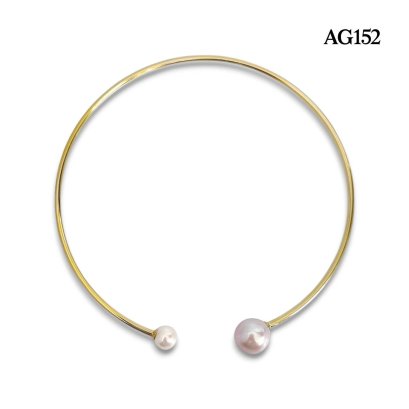 Approx. 10.5 - 11.5 mm and 15.0 - 16.0 mm, Edison Pearl, Duo Pearl Chocker