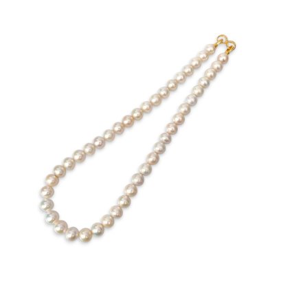 Approx. 10.0 - 11.0 mm, Edison Pearl, Graduated Pearl Necklace