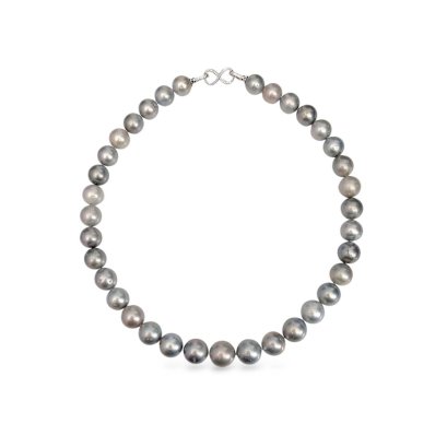 12.1 mm - 14.5 mm, Tahitian Pearl, Graduated Pearl Necklace