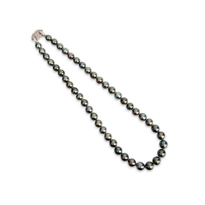 8.1 - 10.5 mm, Tahitian Pearl, Graduated Pearl Necklace