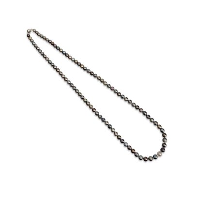Approx. 6.7 - 8.0 mm, Tahitian Pearl, Graduated Pearl Necklace