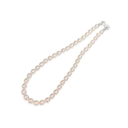 Approx. 7.0 - 8.0 mm, Freshwater Pearl, Graduated Pearl Princess Length Necklace