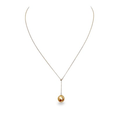 Approx. 10.0 - 10.5 mm, Gold South Sea Pearl, Solitaire Pearl
