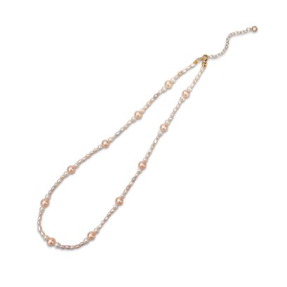 Approx. 3.0 - 6.0 mm, Freshwater Pearl, Alternating Sizes Pearl Necklace