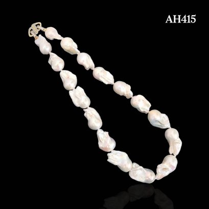 Approx. 12.0 -14.0 mm, Edison Pearl, Graduated Pearl Necklace
