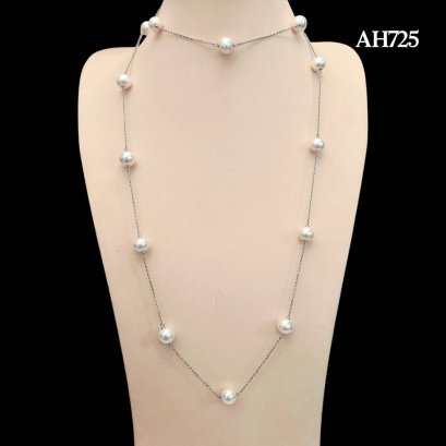 Approx. 10.0 - 11.0 mm, Edison Pearl, Station Pearl Necklace