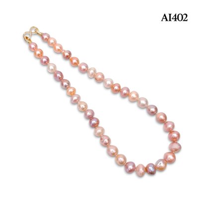 (Clearance) 9.5 - 12.5 mm, Edison Pearl, Graduted Pearl Necklace