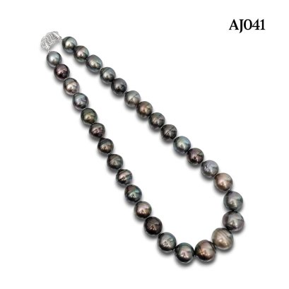 12.4 - 16.4 mm, Tahitian Pearl, Graduated Pearl Necklace