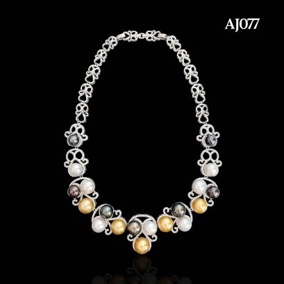 Approx. 9.5 mm - 12.7 mm, South Sea & Tahitian Pearl, "Three Oceans" Pearl Necklace Collection