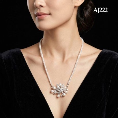 Approx. 4.0 - 9.0 mm, AK Pearl and Freshwater Pearl, Firework Pearl with Uniform Pearl Necklace