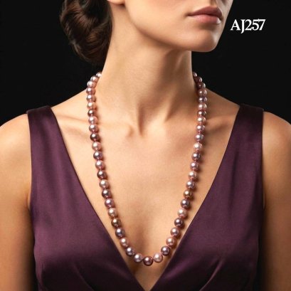 Approx. 11.0 - 14.0 mm, Edison Pearl, Graduated Pearl Necklace