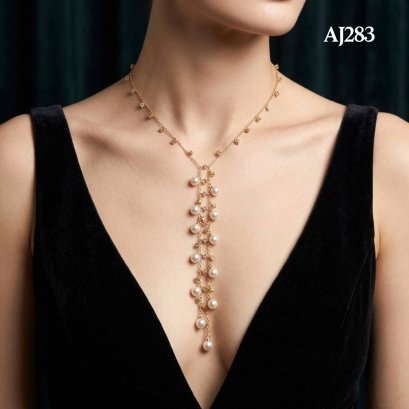 Approx. 5.5 - 6.0 mm, AK Pearl, Grape Bunch Pearl Necklace