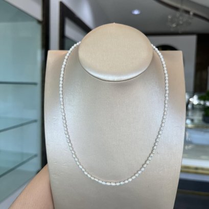 Approx. 3.0 mm, Freshwater Pearl, Uniform Pearl Necklace