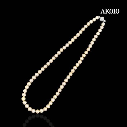 Approx. 6.0 - 6.9 mm, Moonlight Lot, Akoya Pearl, Uniform Pearl Necklace