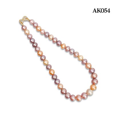 Approx. 10.0 - 13.8 mm, Edison Pearl, Graduated Pearl Necklce