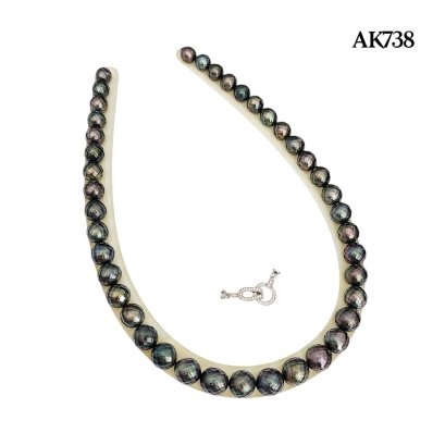 8.8 - 11.8 mm, Hanashinju, Tahitian Pearl, Graduated Pearl Necklace
